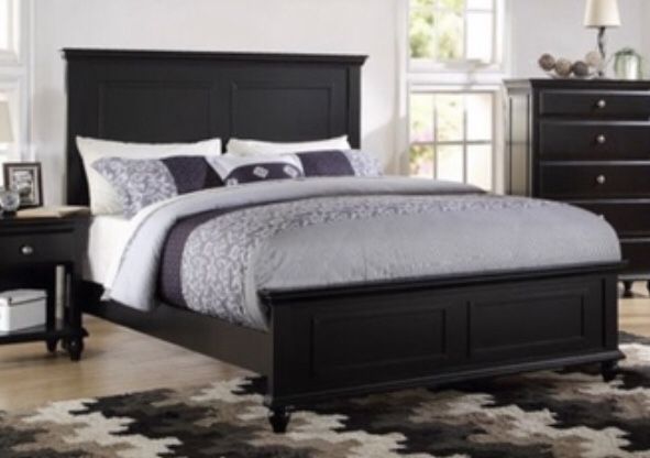 Queen Sized black bed frame