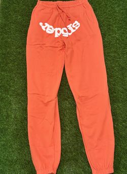Sp5der Orange Beluga Sweatpants — Large