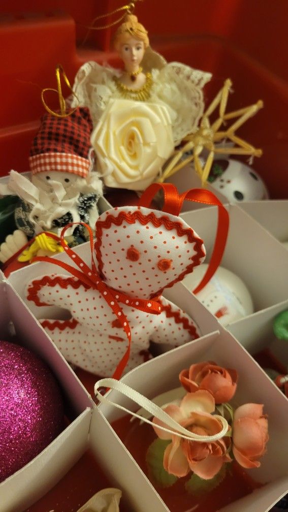 Christmas vintage ornaments.