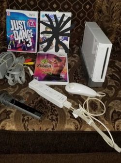 Nintendo Wii consola white control cables y juego