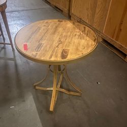 Round Table with Metal Base