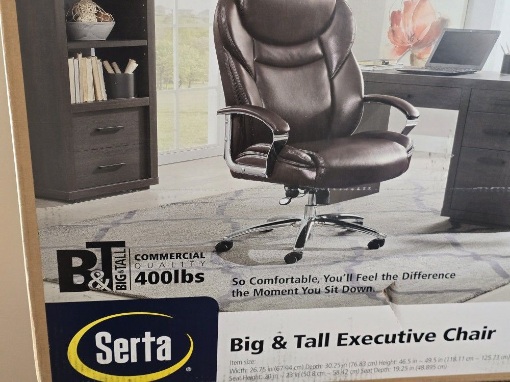 Brand New Big And Tall Brown Color Office Chair