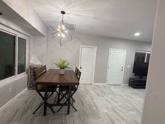 Living room and table