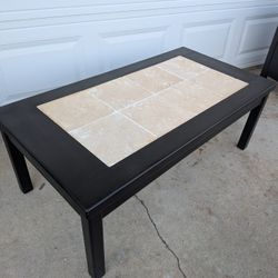 Coffee Table With Natural Stone Tiles