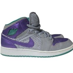 Nike Air Jordan 1 Mid “Urban Jungle” Kids 7Y – Purple/Teal – Rare GS Size

