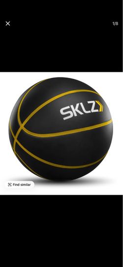 KLZ Bashhhketball Pro 29.5" PU Foam Indoor Training Basketball Dual-Density Construction Integrated Grip 590g Weight Silent Realistic Bounce Ball Cont