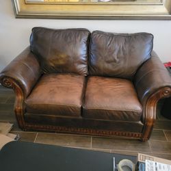 Leather Loveseat