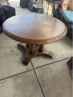 Solid wood table