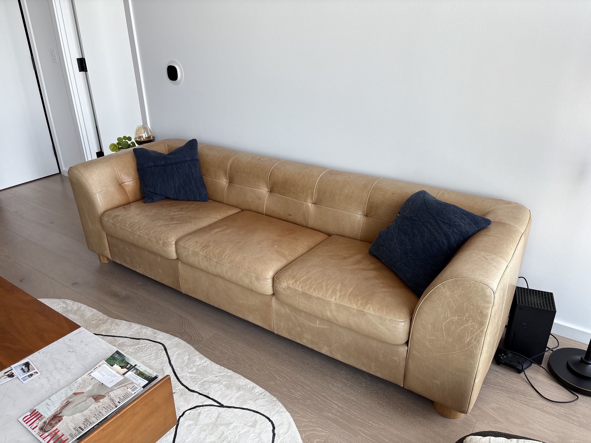 Leather CB2 Couch