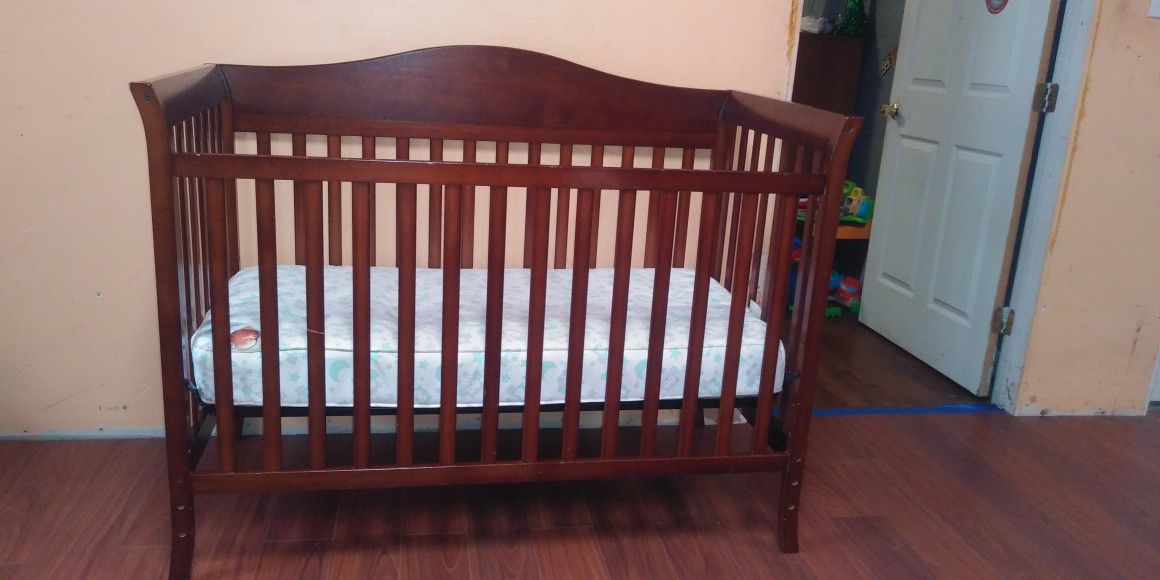 Crib, changing table, dresser(crib turns into a toddler bed after baby stage)
