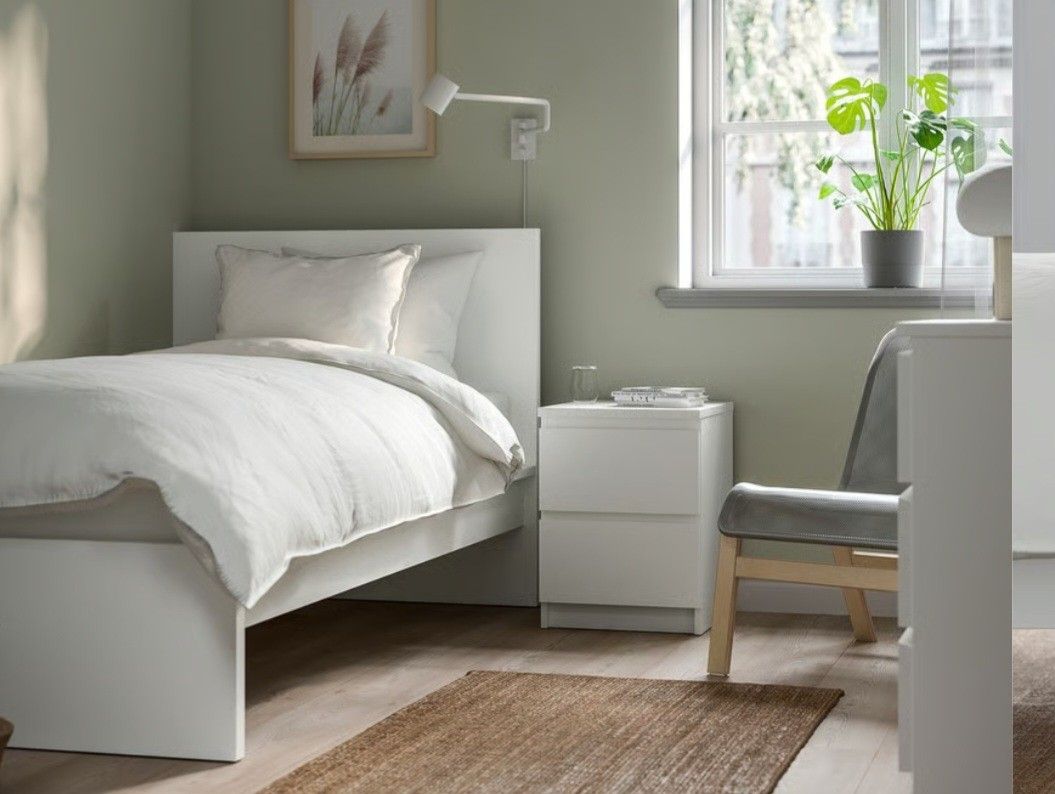 Ikea White Bed Frame. 