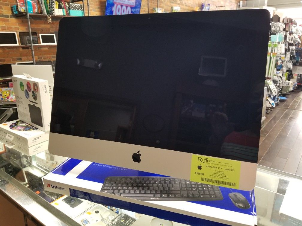 Apple iMac 21.5" 2013 i5 2.9GHz Quad Core 8GB RAM 1TB HDD Mojave w/90 Day warranty, keyboard & mouse