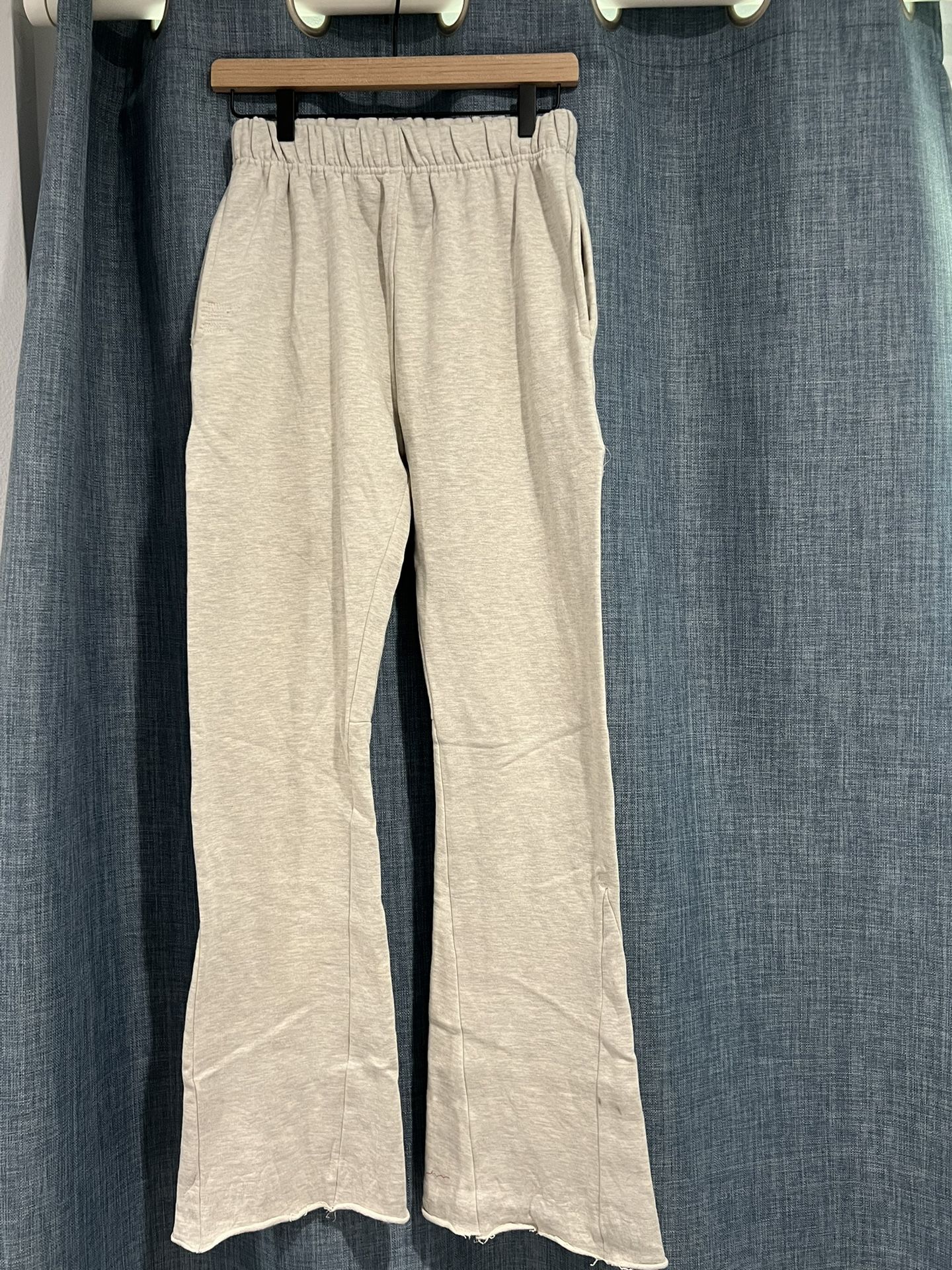 Womens Sweatpants Cotton Fleece Lounge Pants Wide Leg Drawstring