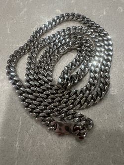 New Stainless Steel 30 inch 7mm Miami Cuban Link Necklace