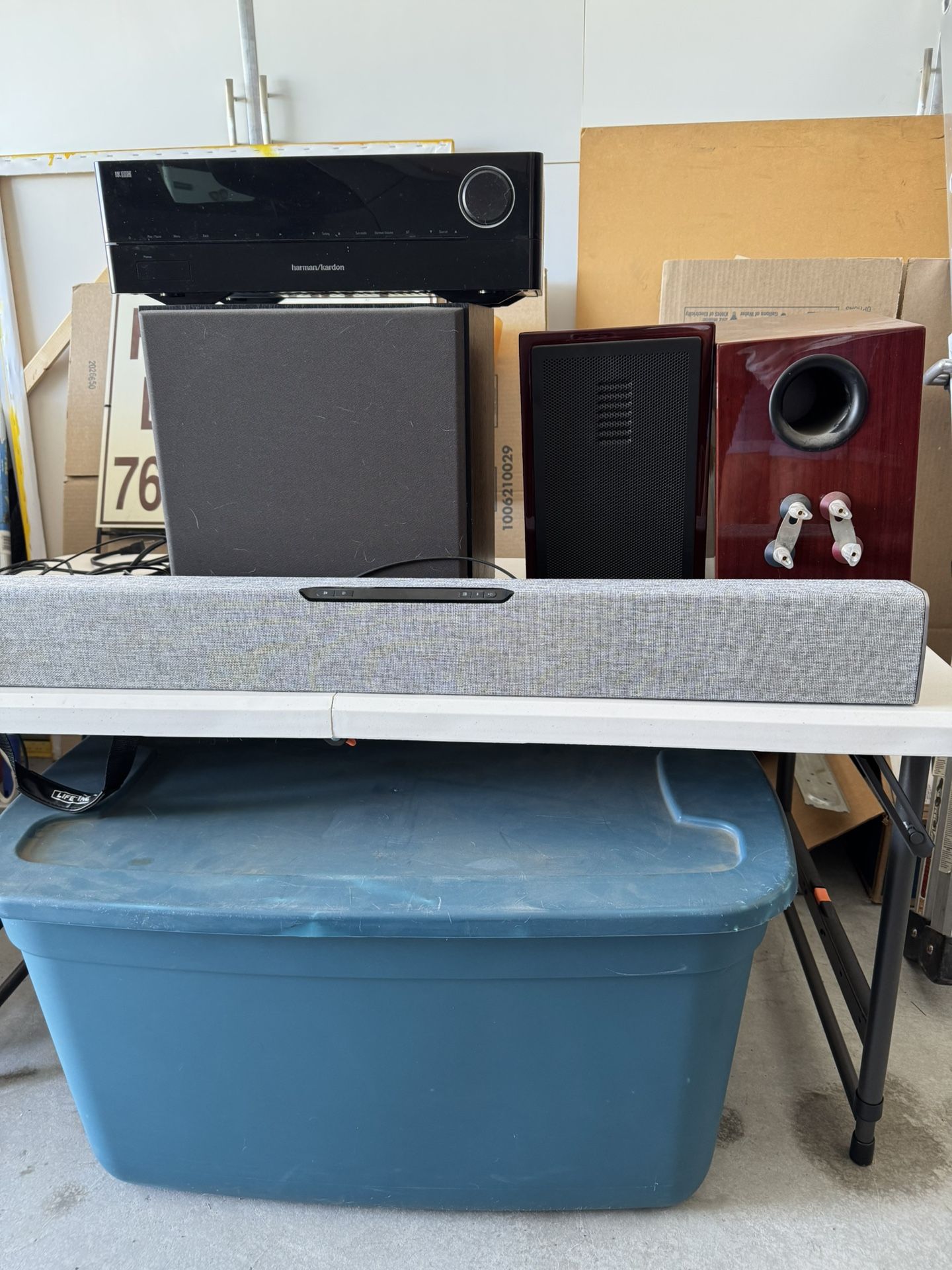 Receiver, Speakers, Subwoofer And Soundbar