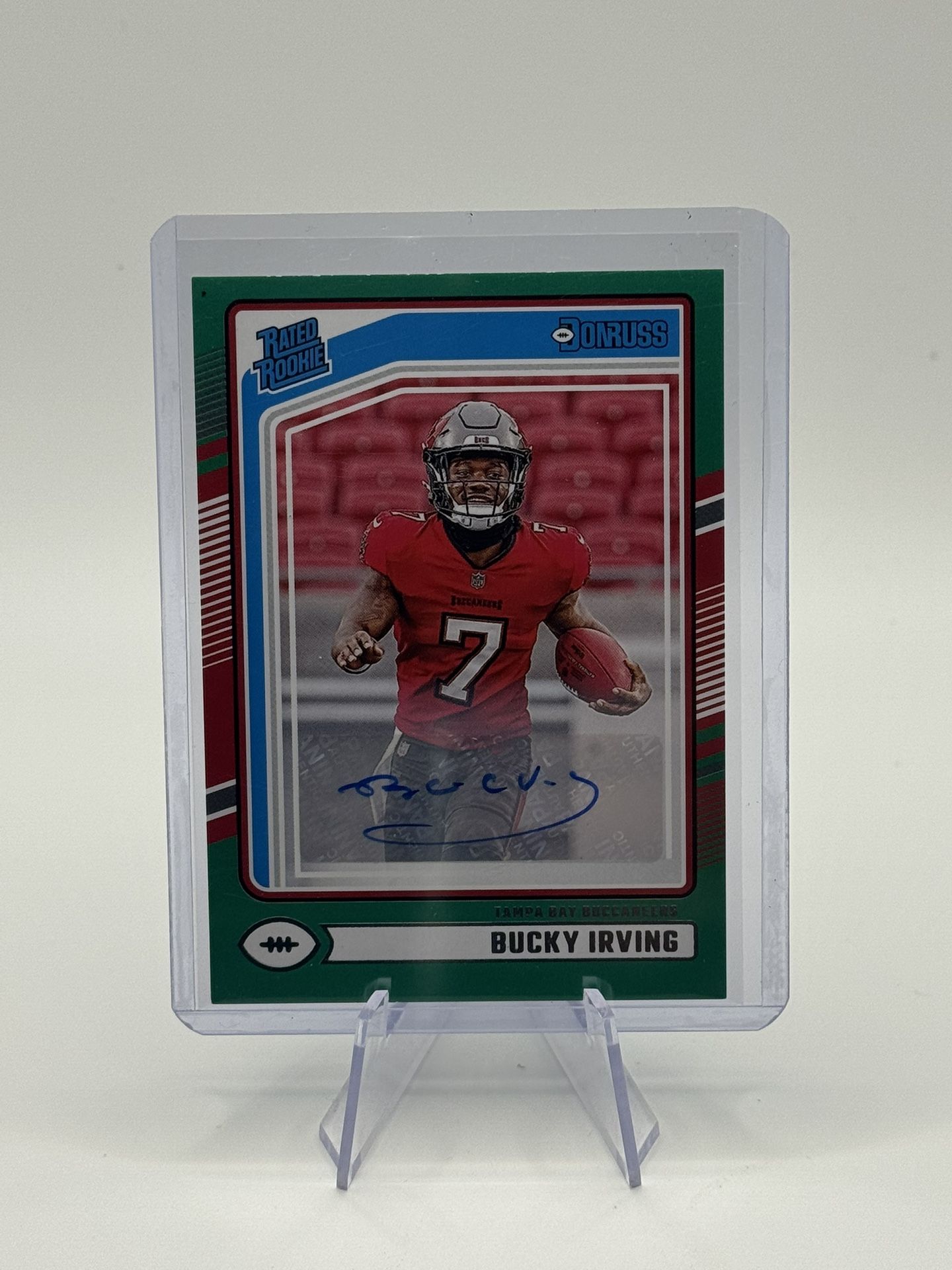 Bucky Irving Green Rated Rookie Auto 