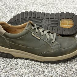 Men's MEPHISTO 'Paco' Green Leather Oxfords Size US 10 EUR 9.5
