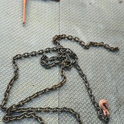 Flatbed Chains & Binders – 2 Chains (15 ft, 3/8) + 4 Binders