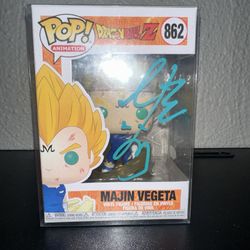 Dragon Ball Z Japanese VA Signed Funko Pop For Trade Or Sale 