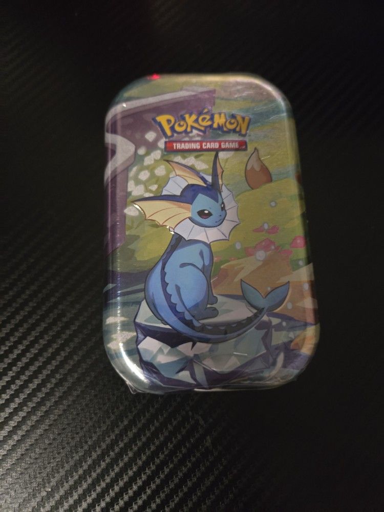 Vaporeon Flareon Prismatic Mini Tin Pokemon Cards