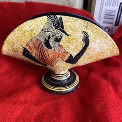 4 Inch Tall x 6 Inch Wide Greek Ceramic Napkin Holder Imported From Greece 