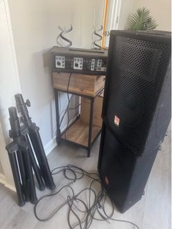 Mixer and speakers
