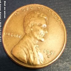 All 3 Mints 1951 Wheat Pennies
