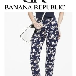 Banana Republic Avery Floral Straight Leg Pant size 6