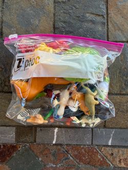 Bag of toys small figures collectibles small ziplock bag