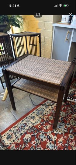Well made side table 34 wide 17 deep 24 tall