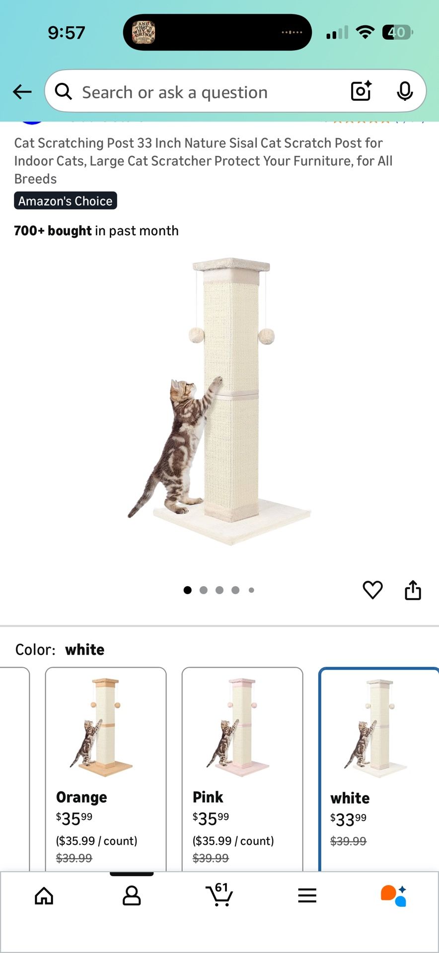 Cat Tower Scratching Post