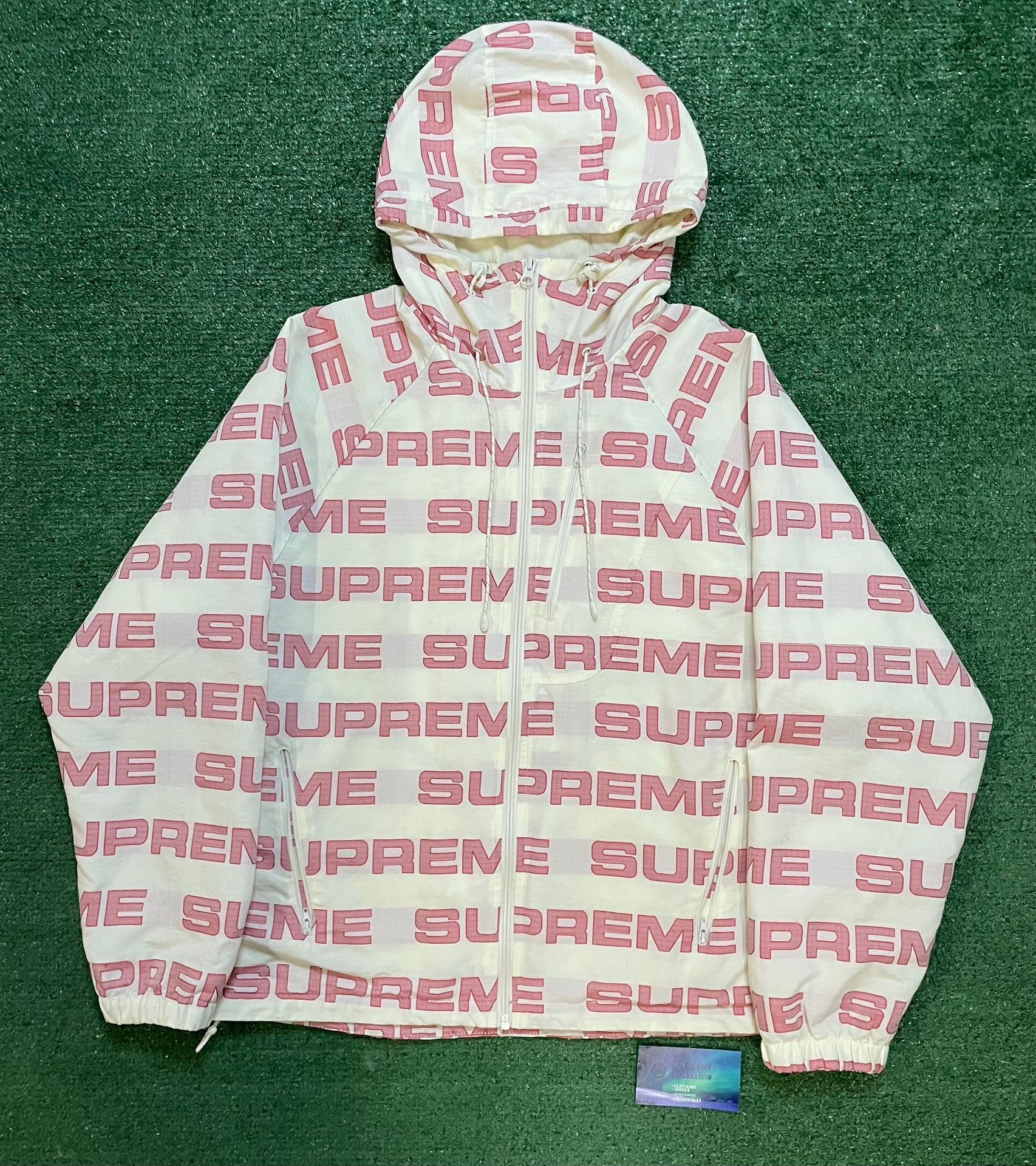 Supreme ripstop logo hooded jacket