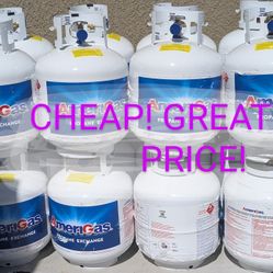 $25 FULL PROPANE TANKS. 5 GALLON 
