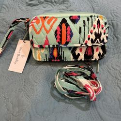 NEW! All in one Crossbody Wallet Wristlet byVera Bradley