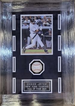 Yankees Derek Jeter Signed, PSA-Certified, Premium Shadowbox-Framed Baseball Display Piece