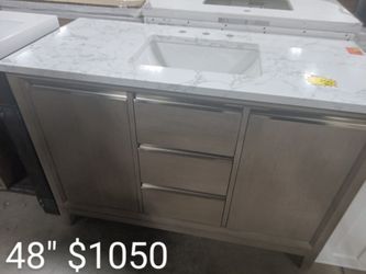 48" Wood Bathroom Vanity 