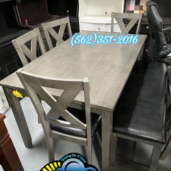 Grey Dining Set Gray New Bench Seats 