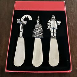 NEW Holiday Cheese Spreaders Set