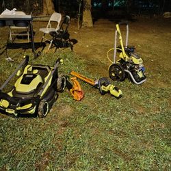 Ryobi Lawn + Pressure Washer Tool Set – $700+ Value – All for $600
