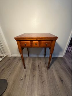 Vintage Sewing Machine Cabinet / Accent Table – $100 OBO