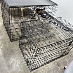 2 Barley Used Dog Cages