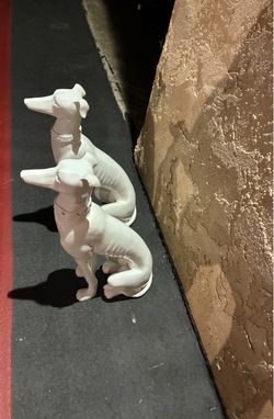 Vintage Greyhound dogs Statues