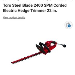 Hedge Trimmer Electric Toro 