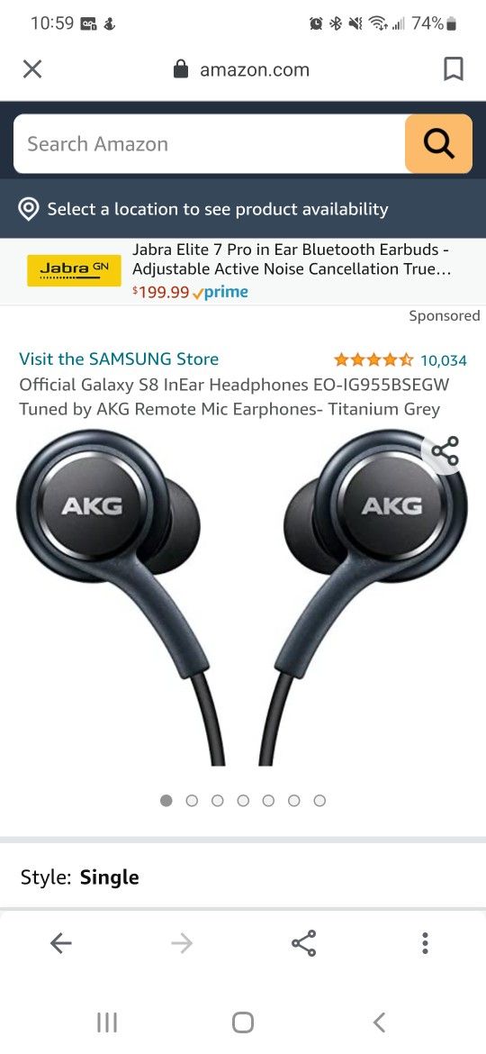 Samsung S8 Headphones