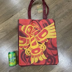 Brand New Native American Eagle Tote Grocery Bag 