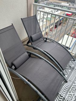 Two Pool Loungers -