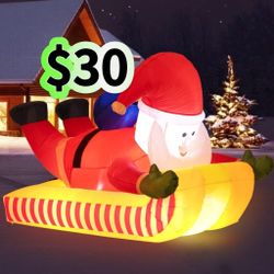 "❤️$30❤️ Christmas Inflatable Outdoor Skiing Santa Claus for Yard Decoration  Pick up is in the East Los Angeles 90032 El Sereno Neighborhood. Between