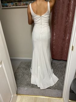 White Evening Gown