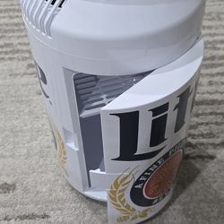 8 Can Miller Lite Mini Fridge 