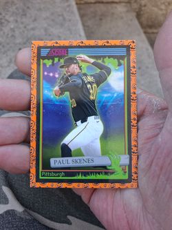 2026 Panini Score-A-Treat Paul Skenes #150 Multi-Sport Base Set "Pumpkins Border" parallel. Near Mint/Mint Condition